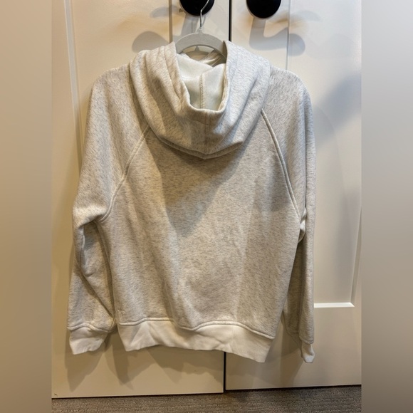 Athleta Cozy Karma Hoodie Sweatshirt Fog Grey Heather - Picture 5 of 8